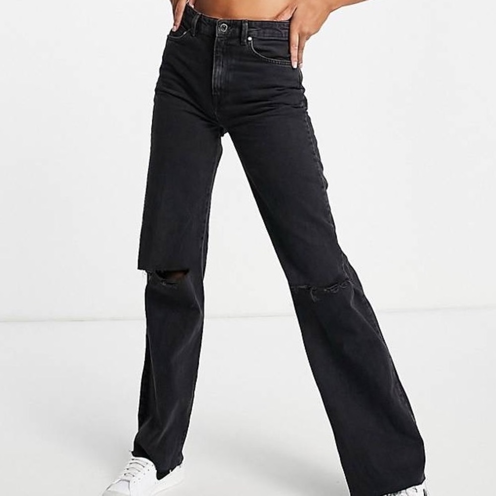 Stradivarius - High rise long straight fit